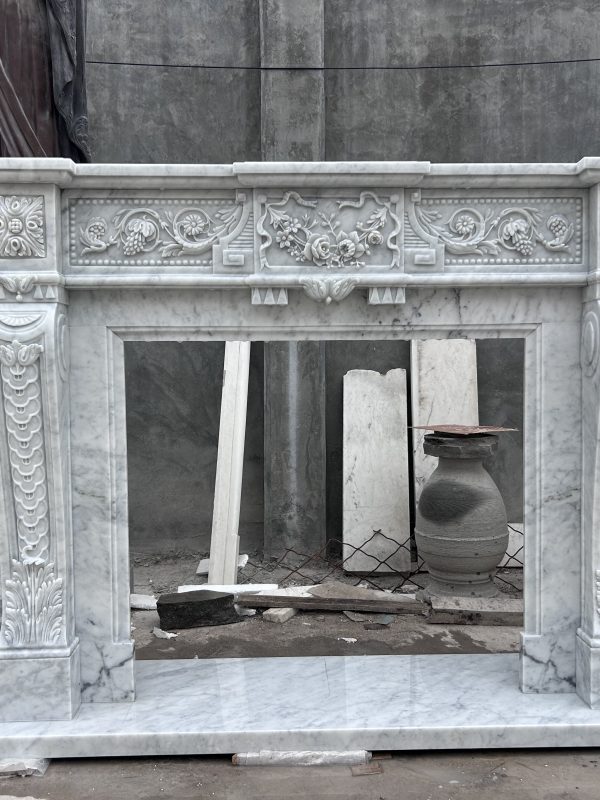 Elegantly Sculpted Fireplace Mantel