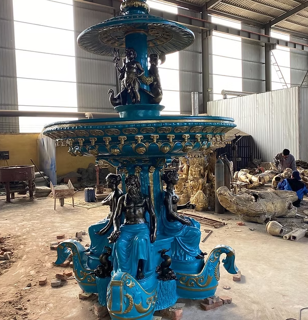 Elegance in Motion: Bronze Fountain Design No. 50