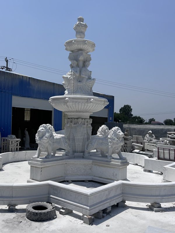 Elegant Bronze Fountain Sculpture