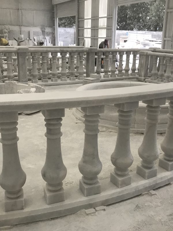 Elegant Marble Architectural Sculpture