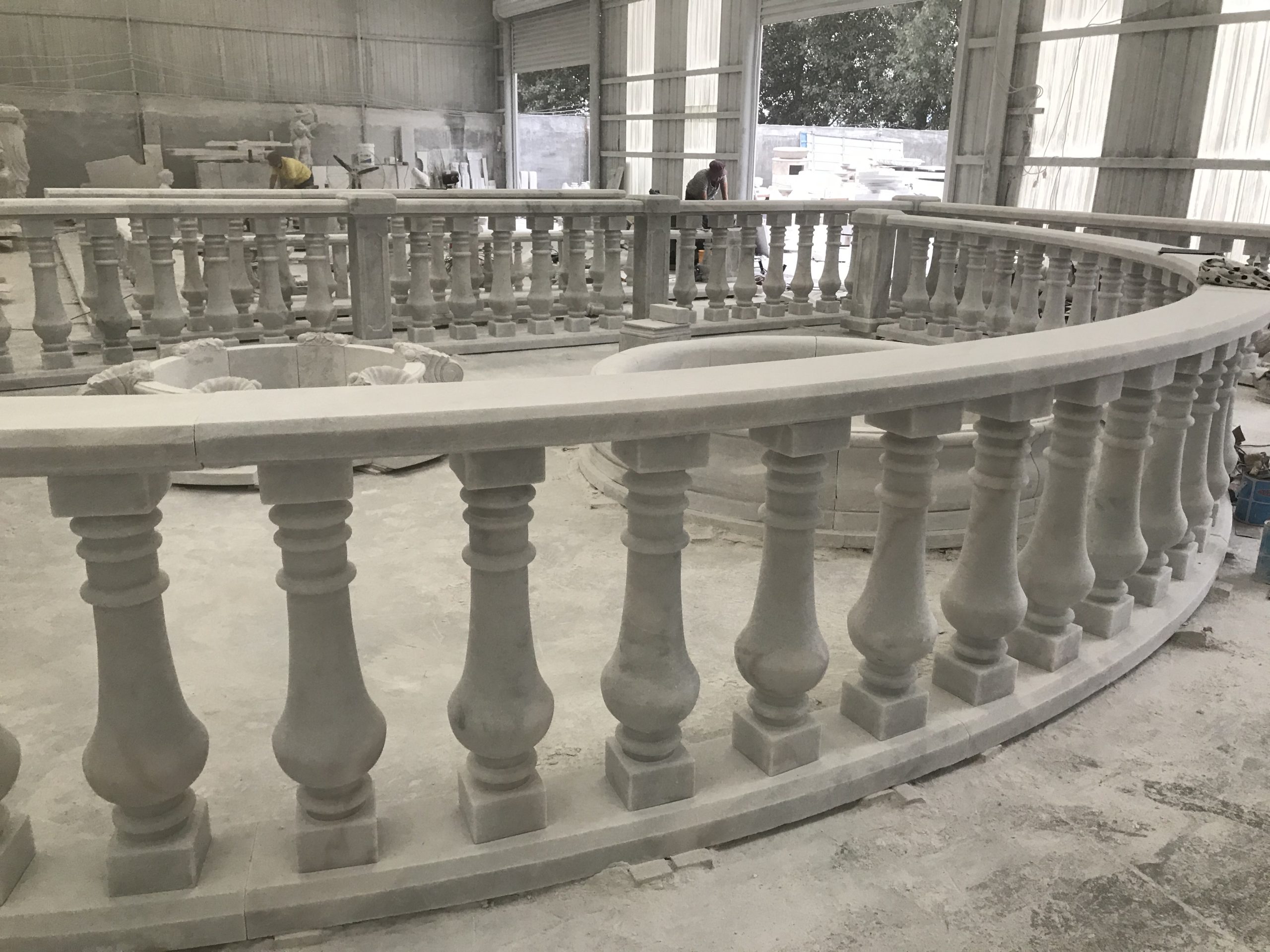 Elegant Marble Architectural Sculpture