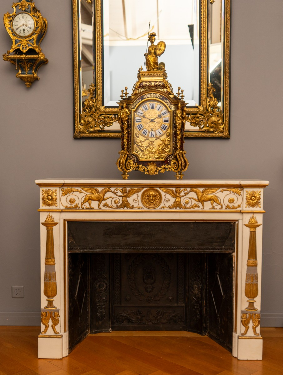 Elegant Marble Fireplace Mantel No. 105