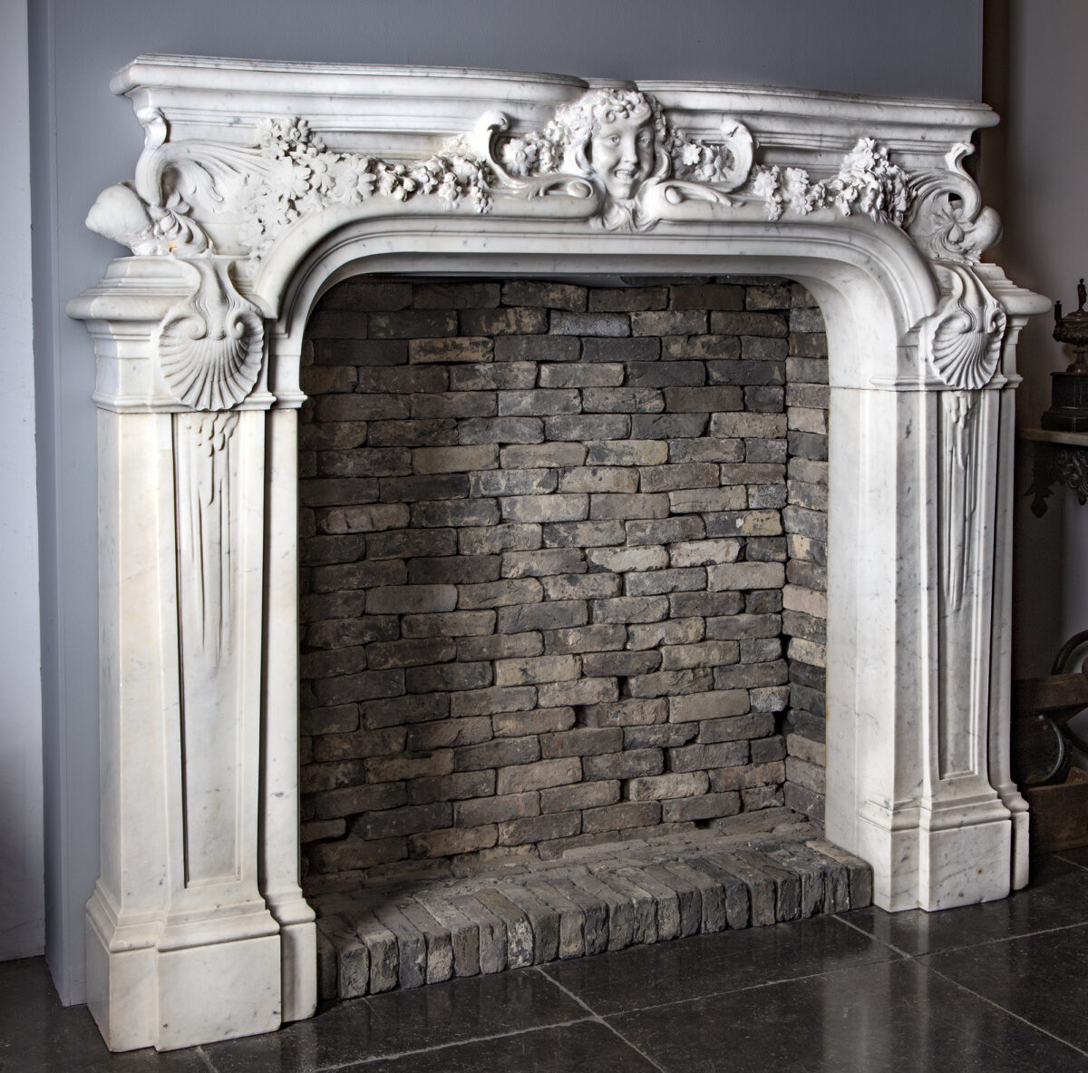 Elegant Marble Fireplace Mantel No. 123