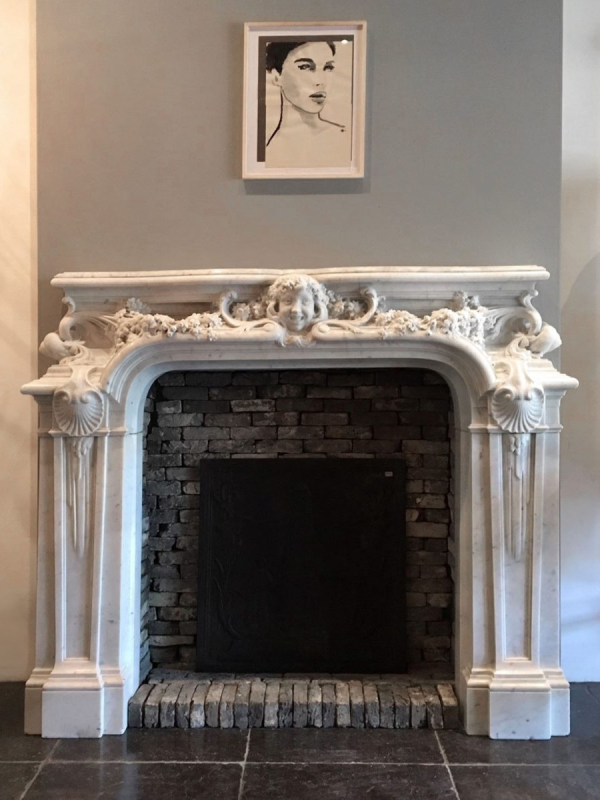 Exquisite Marble Fireplace No. 128