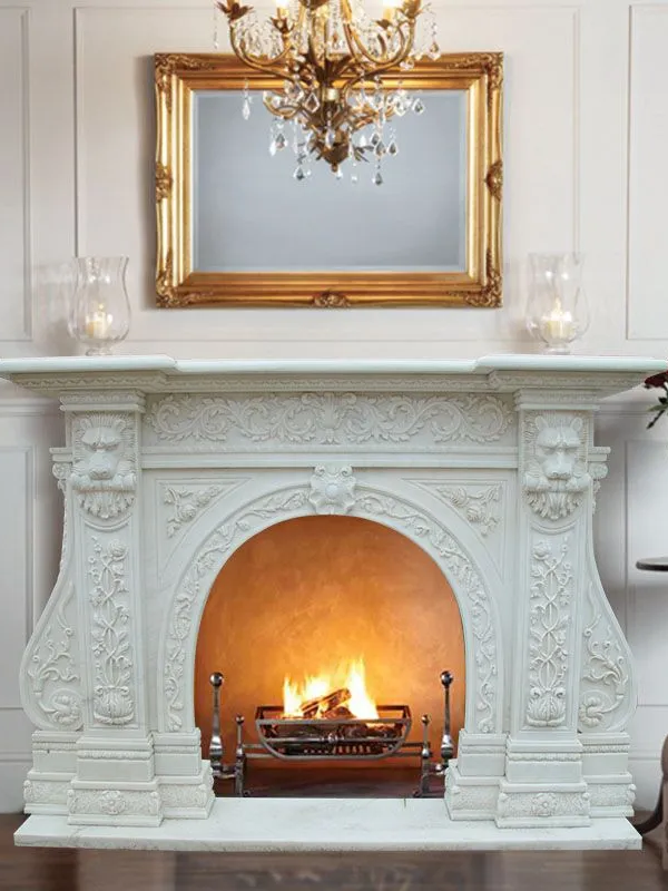 Elegant Marble Fireplace No. 23