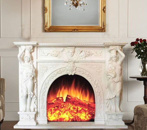 Elegant Marble Fireplace No. 30