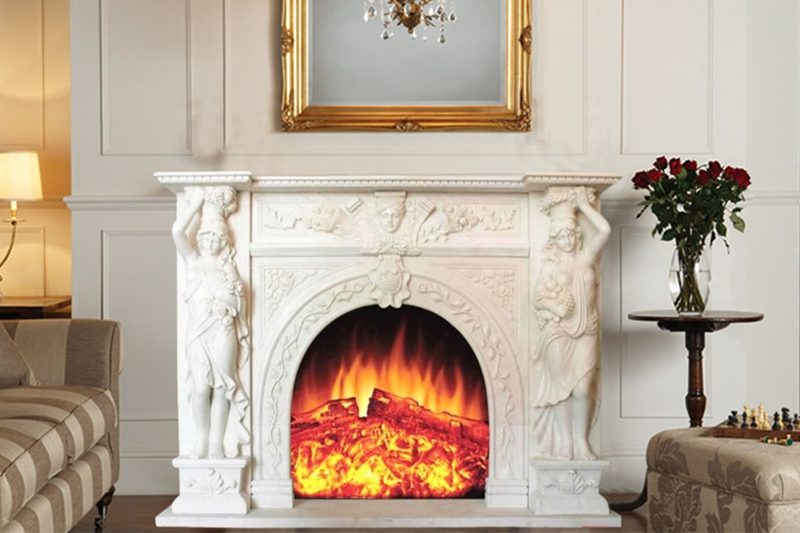 Elegant Marble Fireplace No. 30