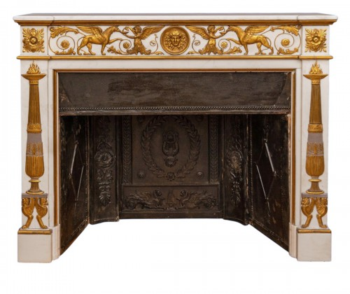 Elegant Marble Fireplace No. 3