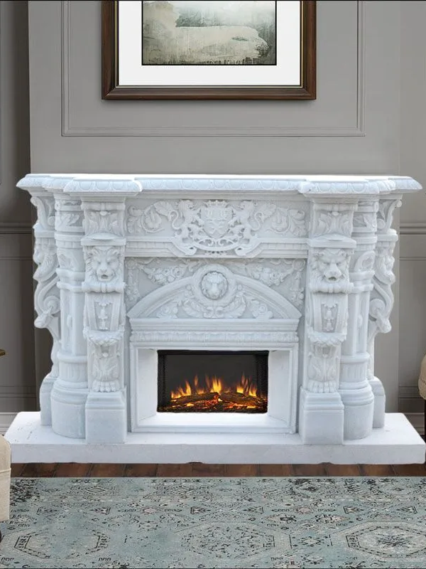Elegant Marble Fireplace No. 40