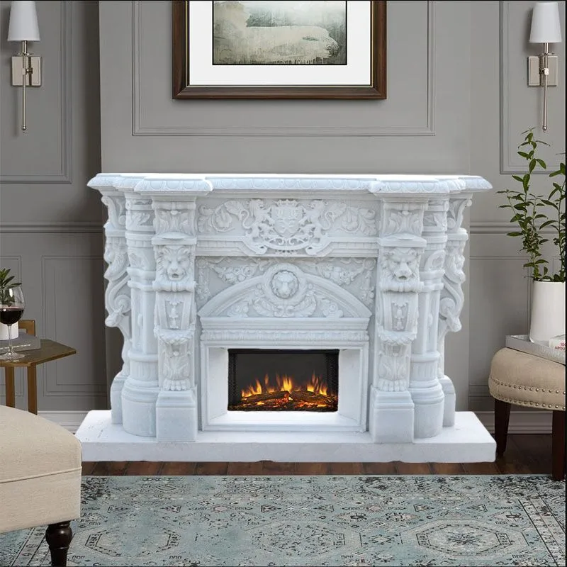 Elegant Marble Fireplace No. 40