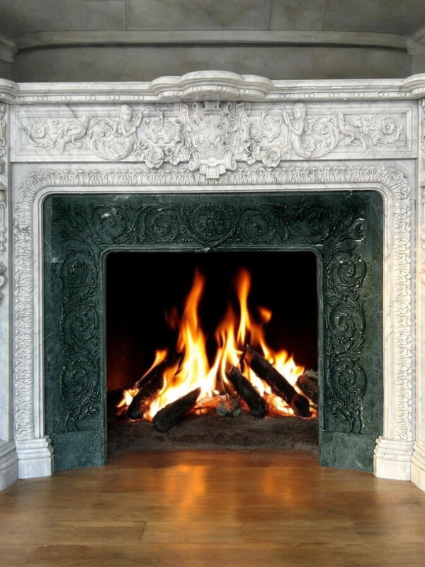 Elegant Marble Fireplace No. 48