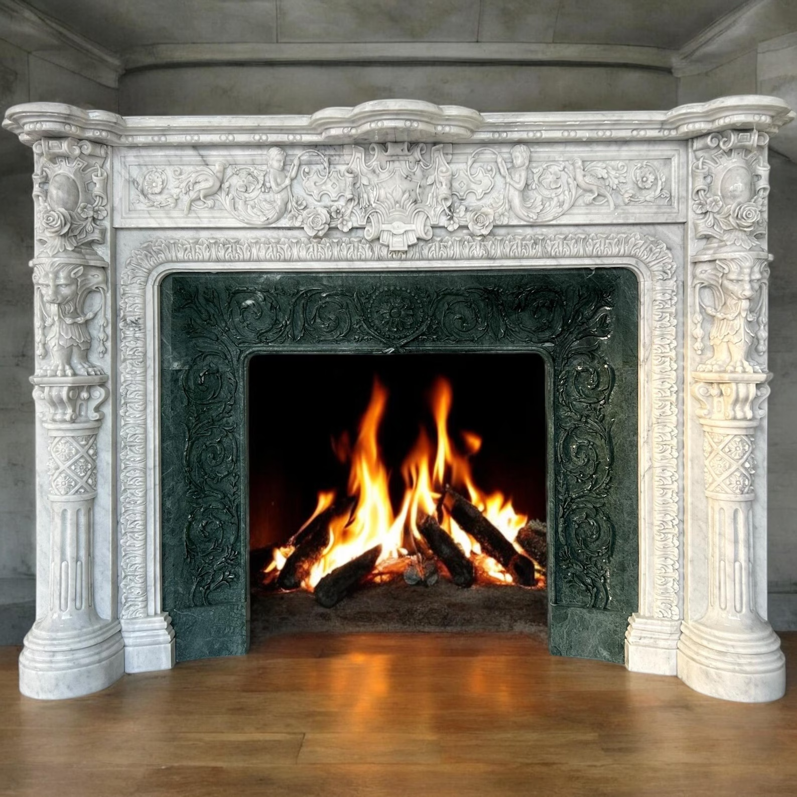 Elegant Marble Fireplace No. 48