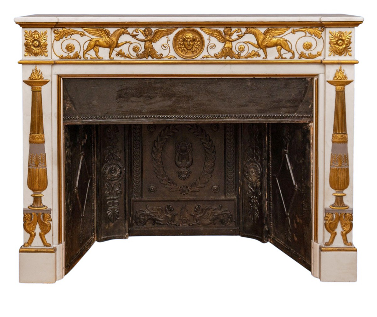 Marble Fireplace No. 49: Timeless Elegance