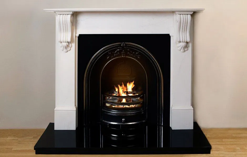 Elegantly Crafted Marble Fireplace No. 56