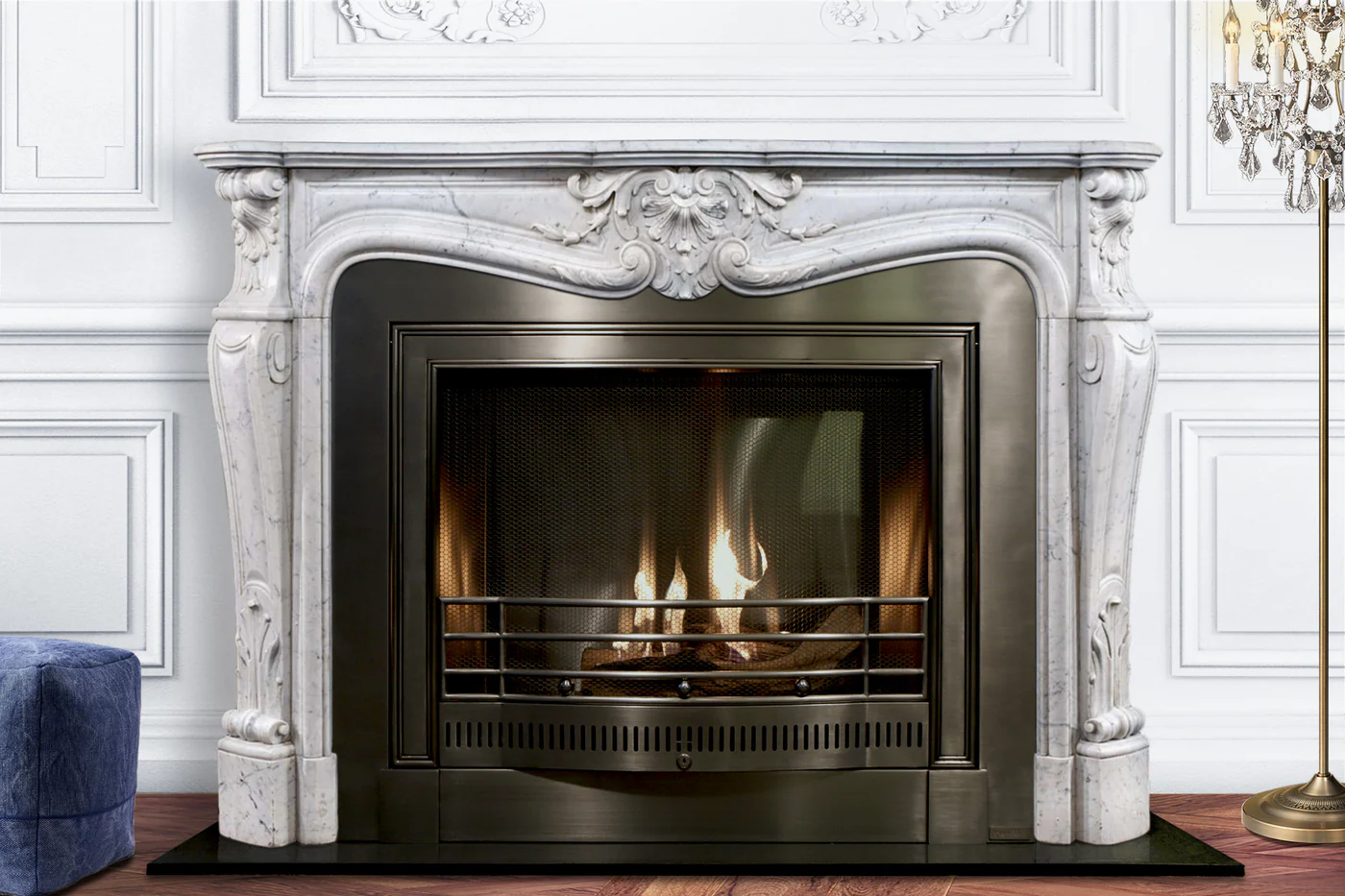 Elegant Marble Fireplace No. 58
