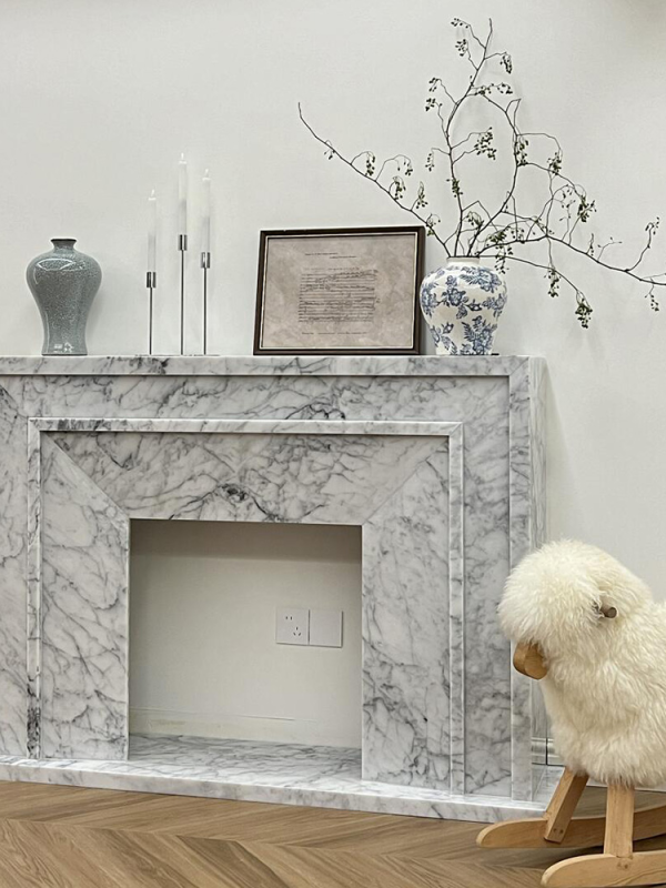 Marble Fireplace No. 63 – Timeless Elegance