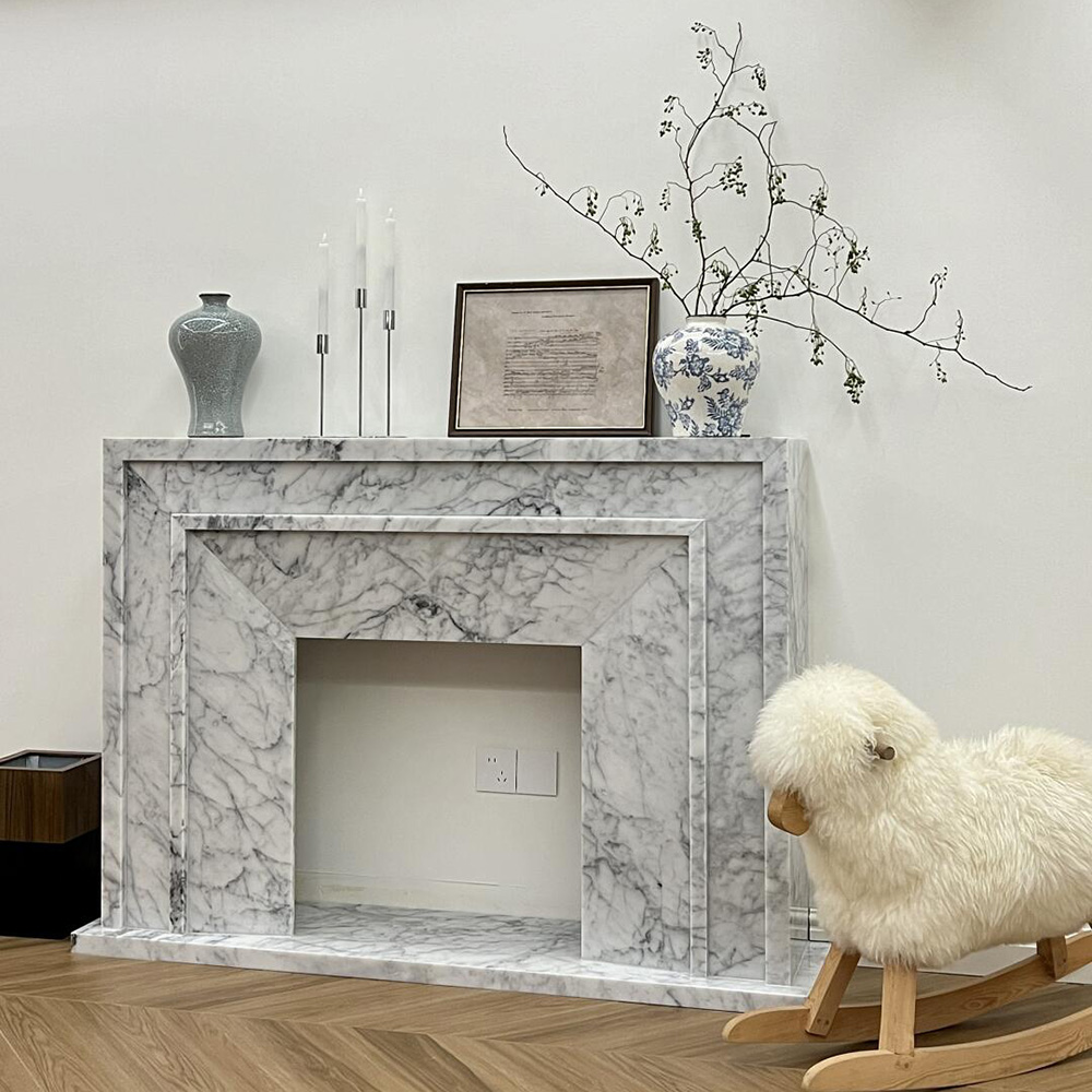 Marble Fireplace No. 63 – Timeless Elegance