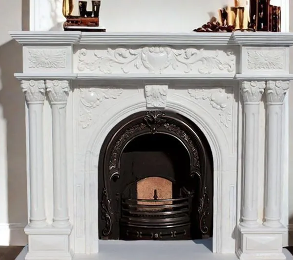 Elegant Marble Fireplace Mantel No. 75