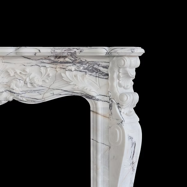 Elegantly Crafted Marble Fireplace No. 78